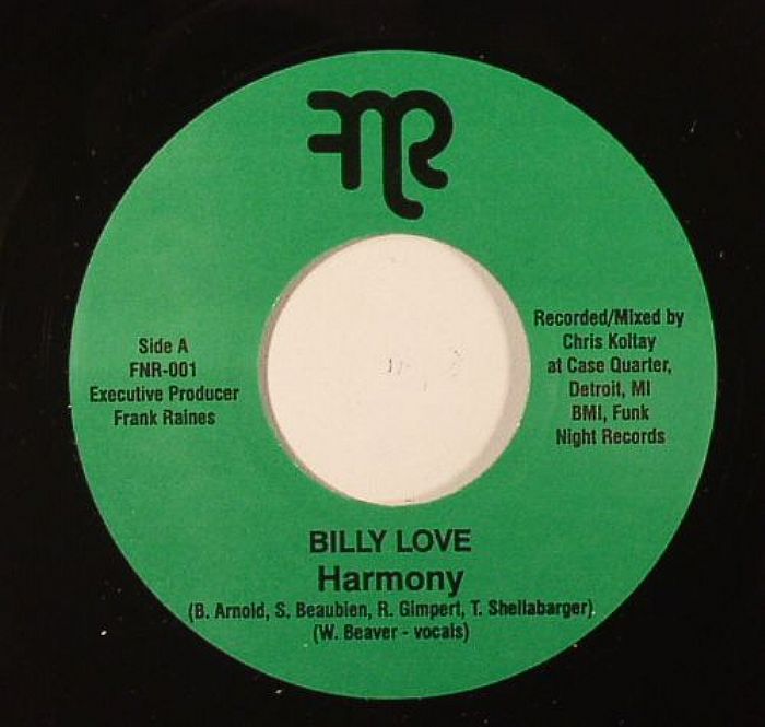 LOVE, Billy/WILL SESSIONS - Harmony (repress)