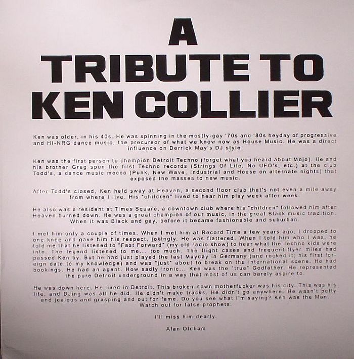 A TRIBUTE TO KEN COLLIER - Tell Me That I'm Dreamin