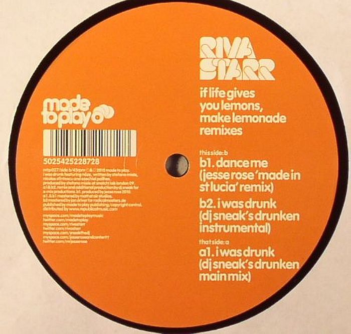 RIVA STARR - If Life Gives You Lemons Make Lemonade (remixes)