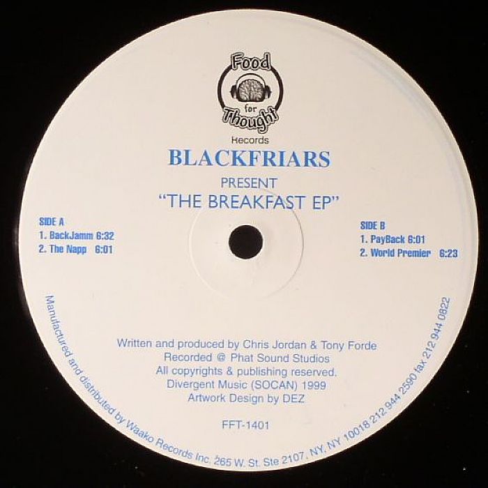 BLACKFRIARS - The Breakfast EP