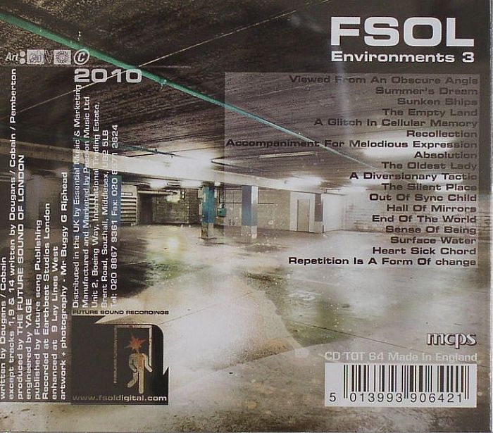 FUTURE SOUND OF LONDON, The - Environments 3