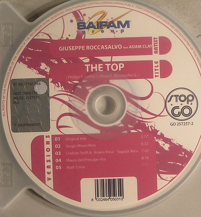 ROCCASALVO, Giuseppe feat ADAM CLAY - The Top