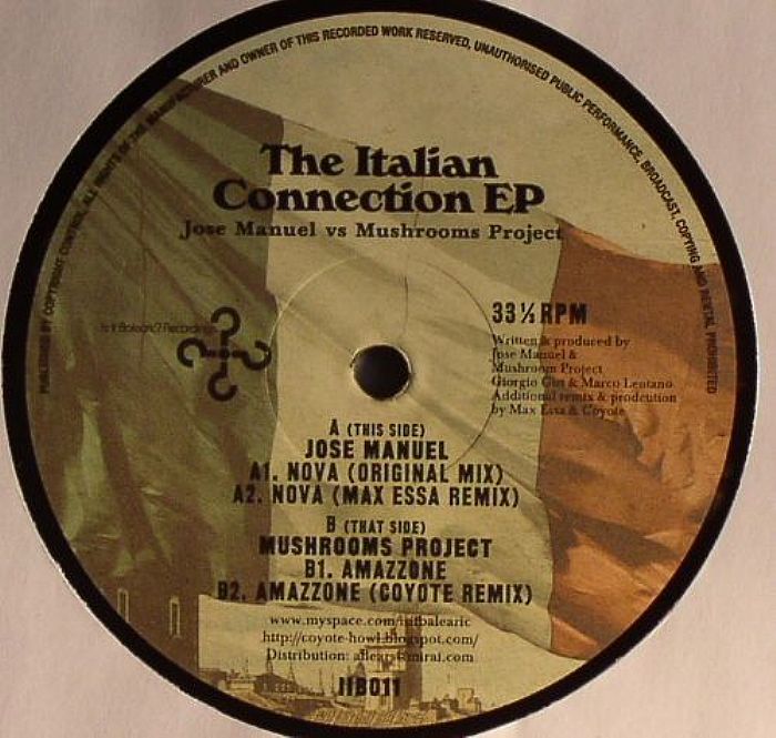 MANUEL, Jose vs MUSHROOMS PROJECT - The Italian Connection EP