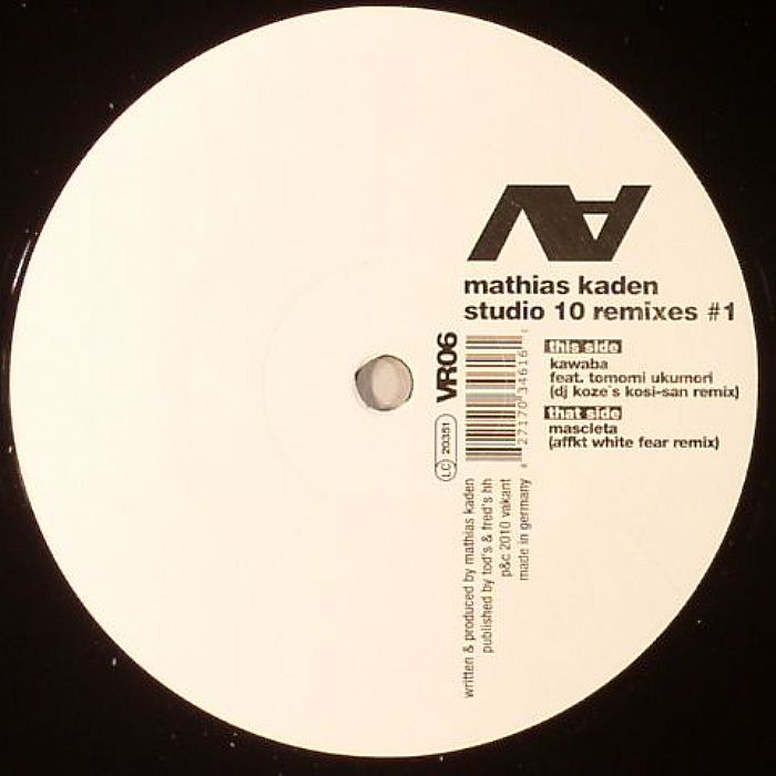 KADEN, Mathias - Studio 10 Remixes 1