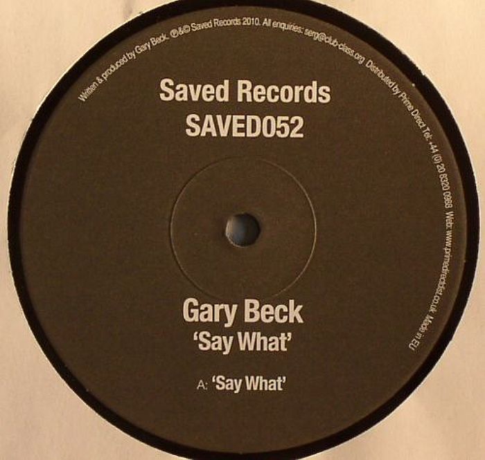 BECK, Gary - Say What