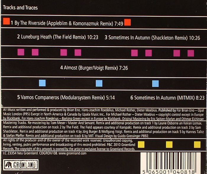 HARMONIA & ENO 76 - Tracks & Traces Remixed