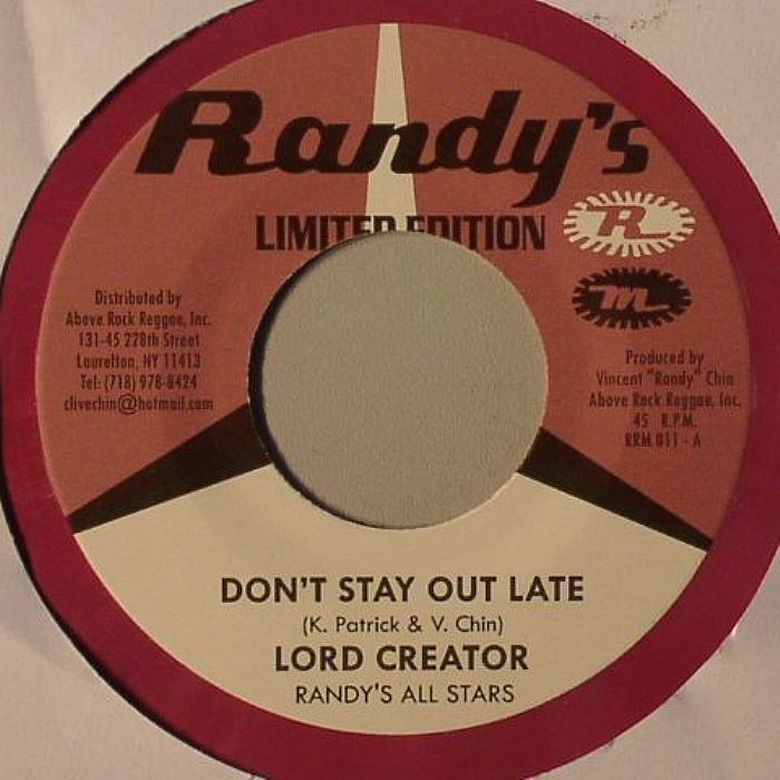 LORD CREATOR/THE SKATALITES - Don't Stay Out Late
