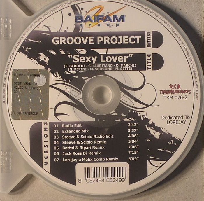 GROOVE PROJECT - Sexy Lover