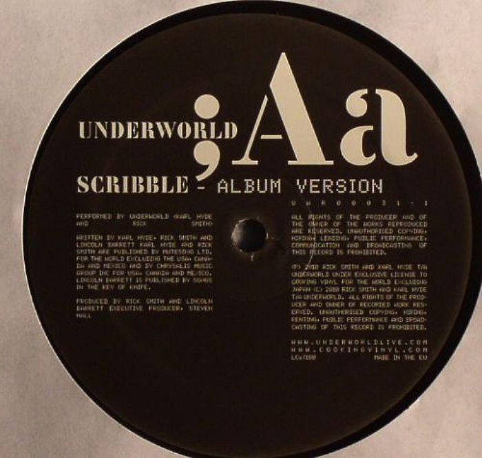 UNDERWORLD - Scribble