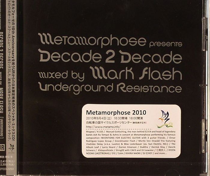 FLASH, Mark/VARIOUS - Metamorphose presents Decade To Decade mixed by Mark Flash Underground Resistance
