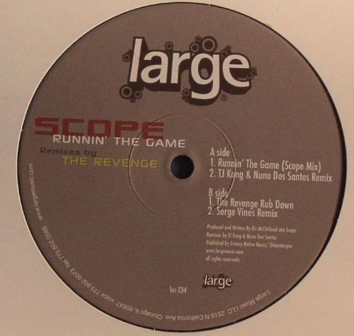 Scope – Runnin' The Game vinyl cover