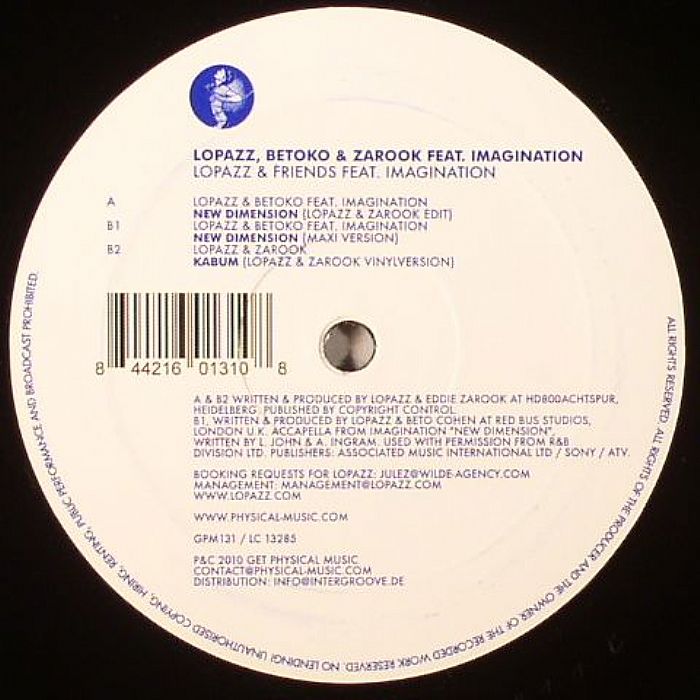 LOPAZZ/BETOKO/ZAROOK feat IMAGINATION - New Dimension