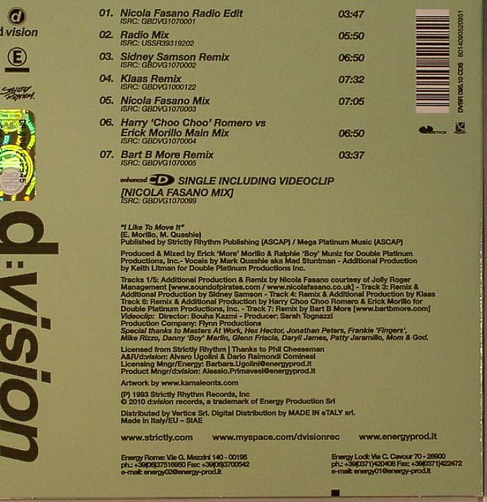 REEL 2 REAL feat MAD STUNTMAN - I Like To Move It (2010 mixes)
