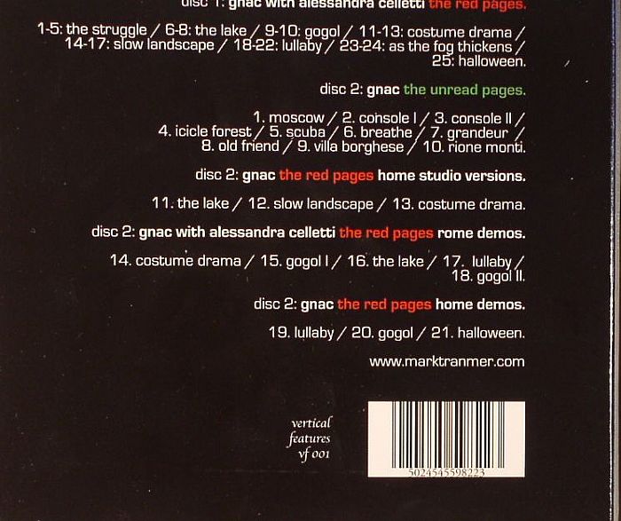 GNAC with ALESSANDRA CELLETTI - The Red Pages