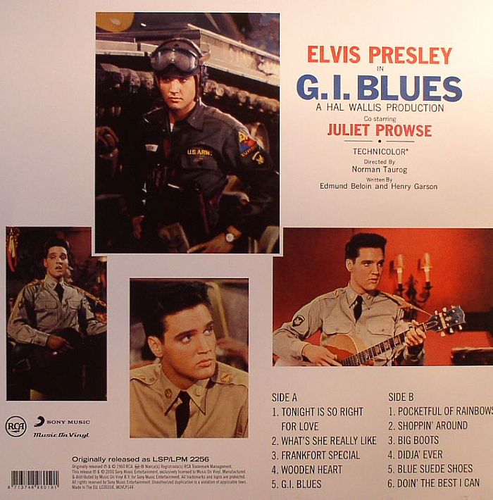 PRESLEY, Elvis GI Blues Vinyl (180 gram audiophile vinyl LP) eBay