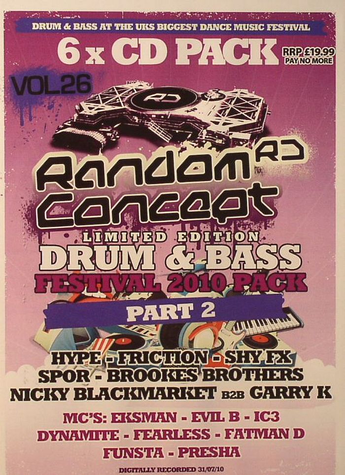 GARRY K/NICKY BLACKMARKET/SPOR/HYPE/FRICTION/SHY FX/BROOKES BROTHERS/VARIOUS - Drum & Bass Festival 2010 pack Vol 26 Part 2