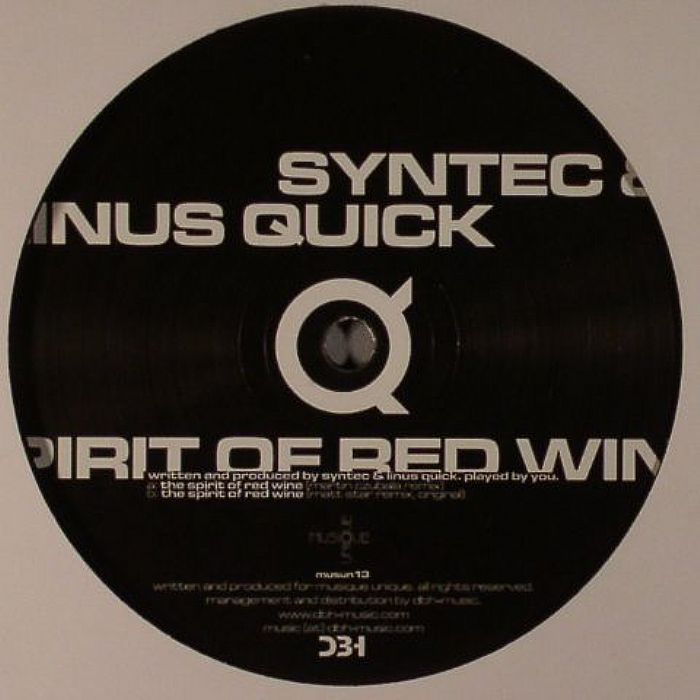 LINUS QUICK/SYNTEC - The Spirit Of The Red Wine