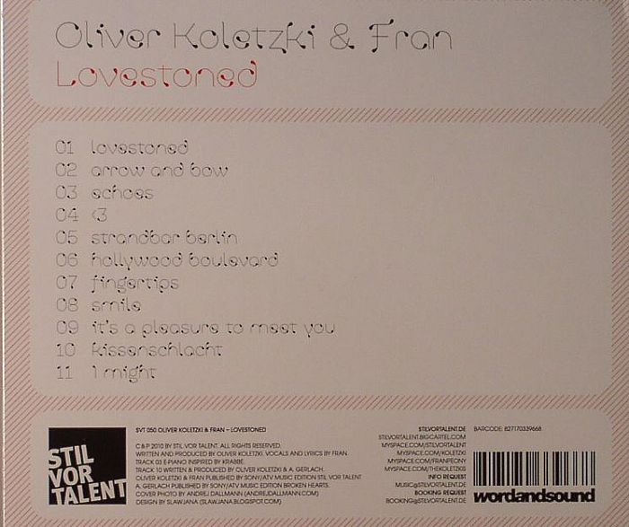 Oliver KOLETZKI/FRAN - Lovestoned