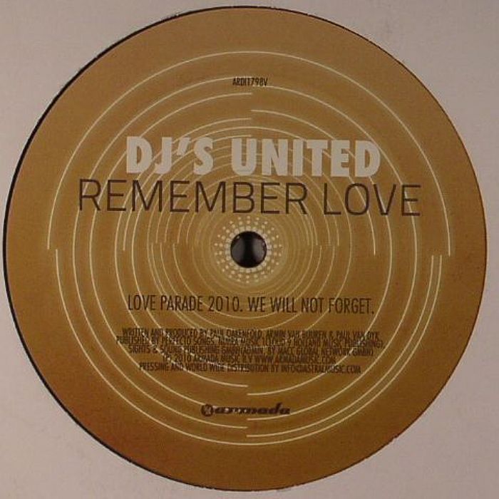 ARMIN/P VAN DYK/OAKENFOLD - DJ's United: Remember Love