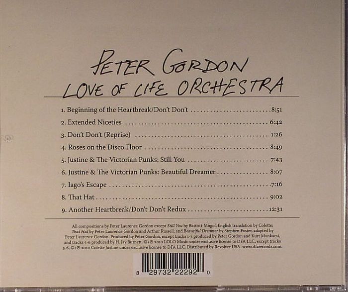 GORDON, Peter - Love Of Life Orchestra