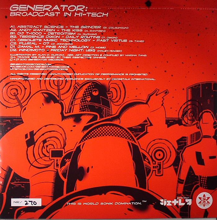 ABSTRACT SCIENCE/ANDY RANTZEN/DJ T 1000/TERRENCE DIXON/OBSOLETE MUSIC TECHNOLOGY/PLURAL/JAMAL M/WINDIMOTO - Generator: Broadcast In Hi Tech