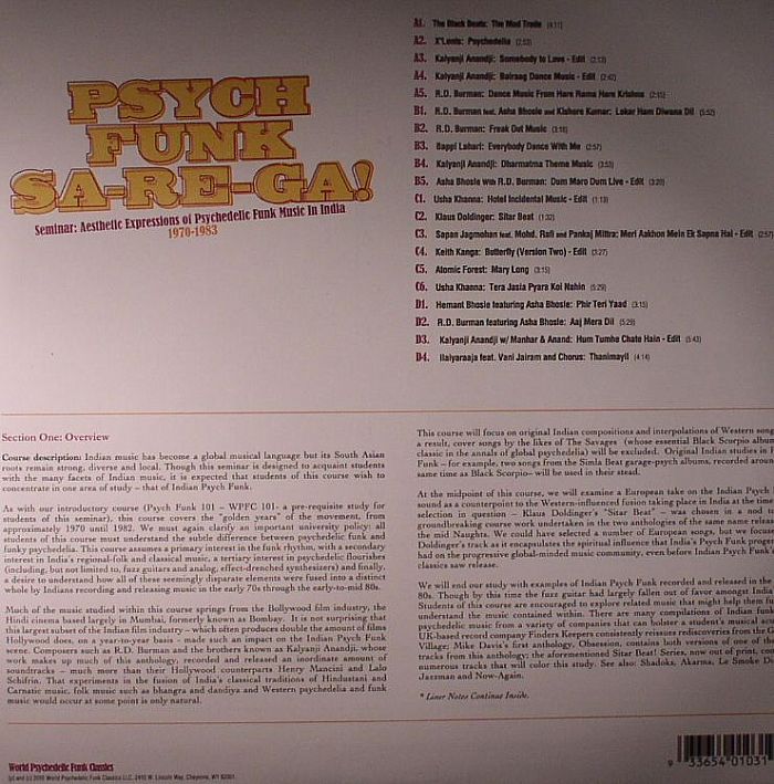 VARIOUS - Psych Funk Sa Re Ga!