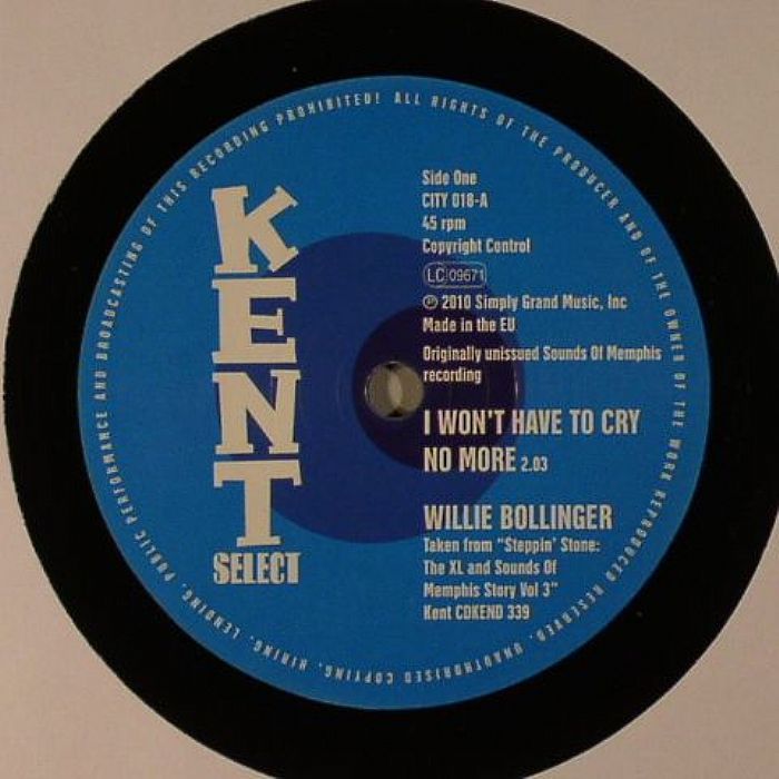 BOLLINGER, Willie/WILLIE WALKER - I Won't Have To Cry No More