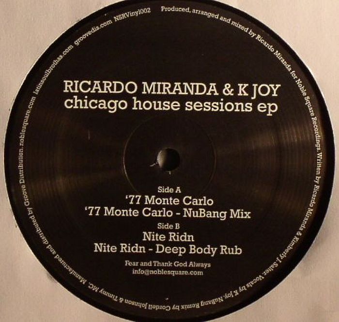 MIRANDA, Ricardo/K JOY - Chicago House Sessions EP
