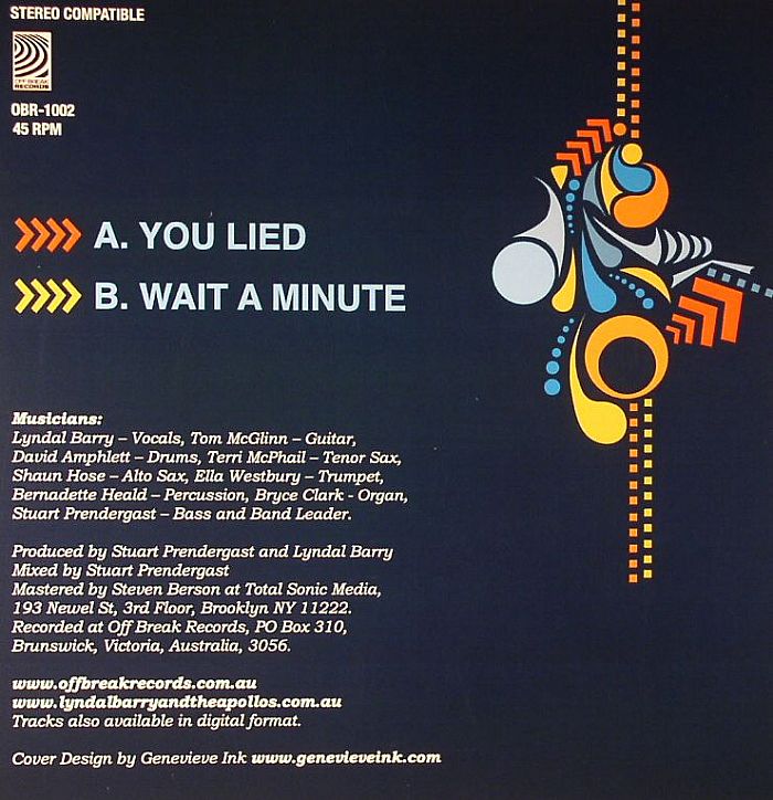 BARRY, Lyndal & THE APOLLOS - You Lied