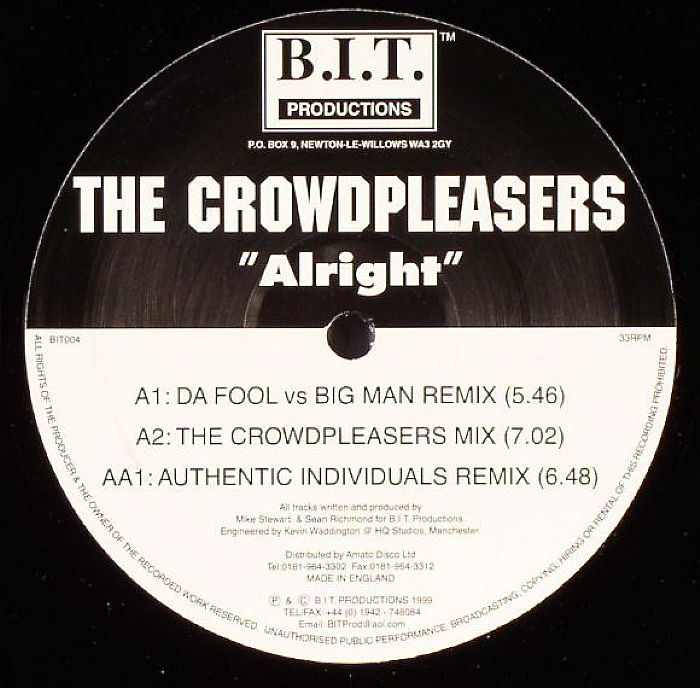 CROWDPLEASERS, The - Alright