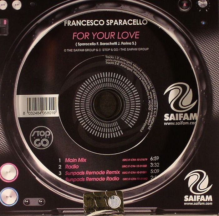 SPARACELLO, Francesco - For Your Love
