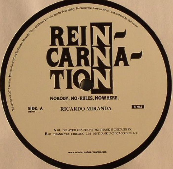 MIRANDA, Ricardo - Thank You Chicago EP