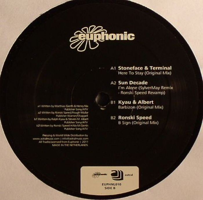 STONEFACE/TERMINAL/SUN DECADE/KYAU/ALBERT/RONSKI SPEED - Best Of Euphonic 2011 Part 1