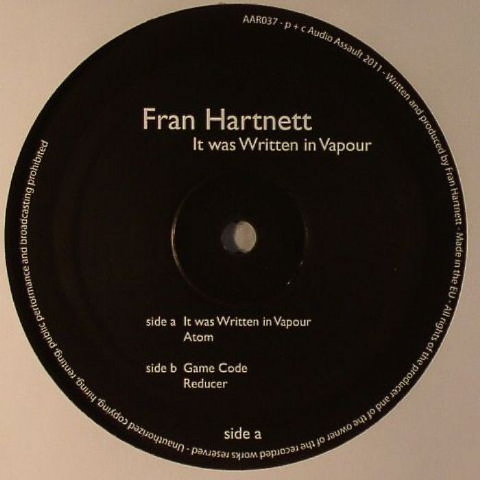 HARTNETT, Fran - It Was Written In Vapour