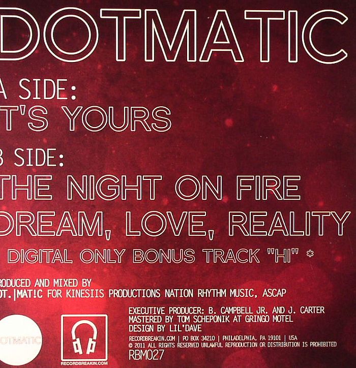 DOTMATIC - It's Yours