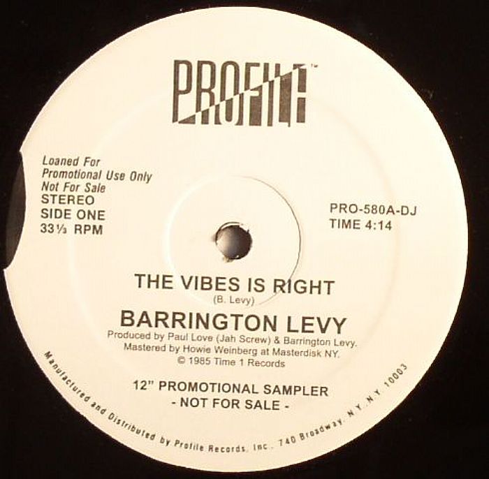 LEVY, Barrington - The Vibes Is Right