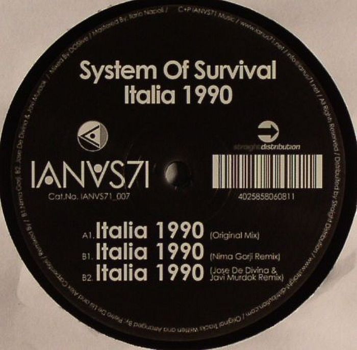 SYSTEM OF SURVIVAL - Italia 1990