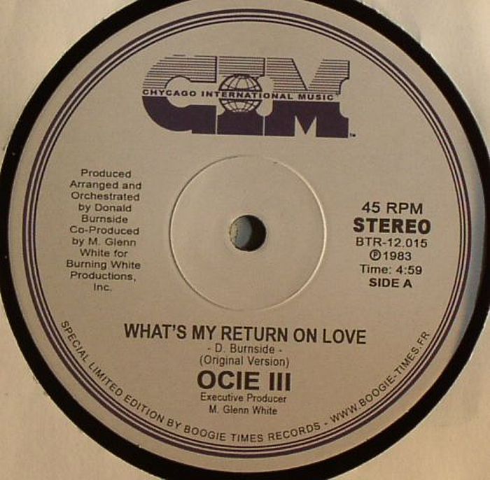 OCIE III - What's My Return On Love? (warehouse find)