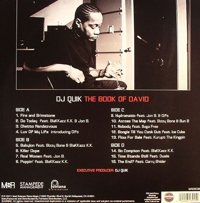 DJ QUIK The Book Of David vinyl at Juno Records.