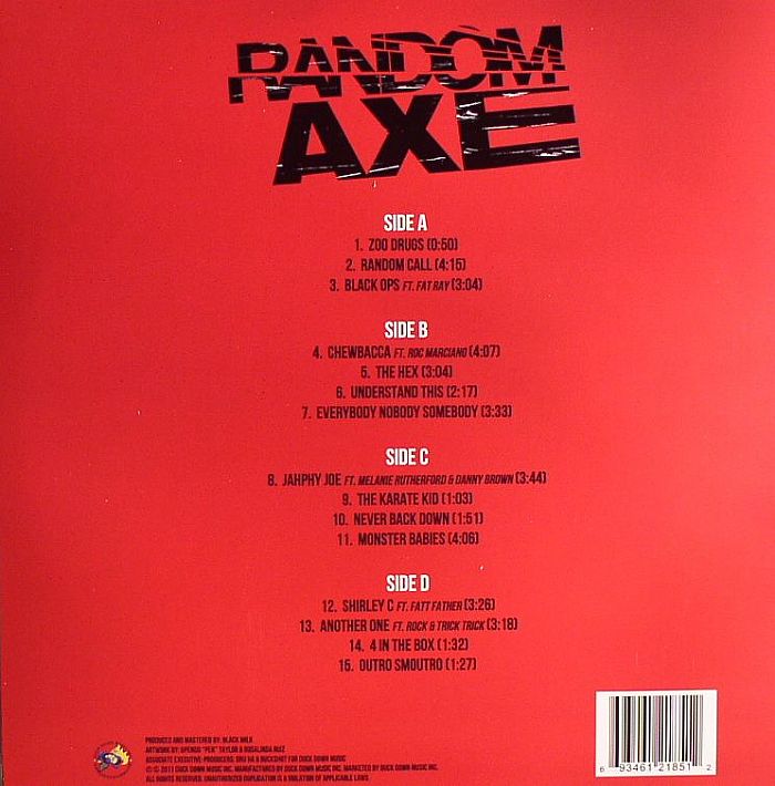 RANDOM AXE aka BLACK MILK/SEAN PRICE/GUILTY SIMPSON - Random Axe