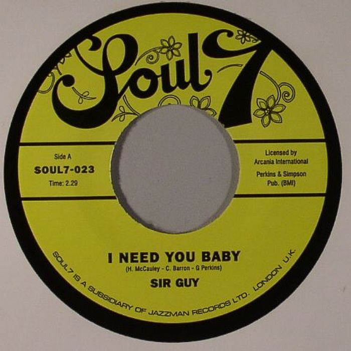 SIR GUY - I Need You Baby