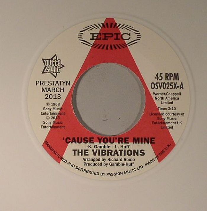 VIBRATIONS, The - Cause You're Mine