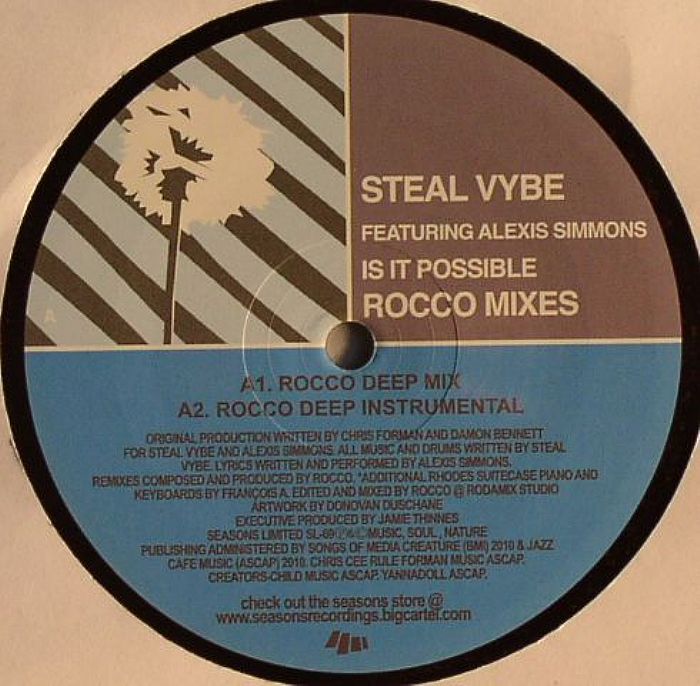 STEAL VYBE feat ALEXIS SIMMONS - Is It Possible (Rocco mixes)