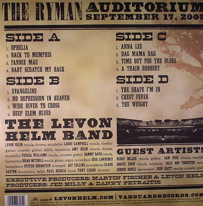 Ramble at the Ryman - Levon Helm Songs, Reviews, Credits