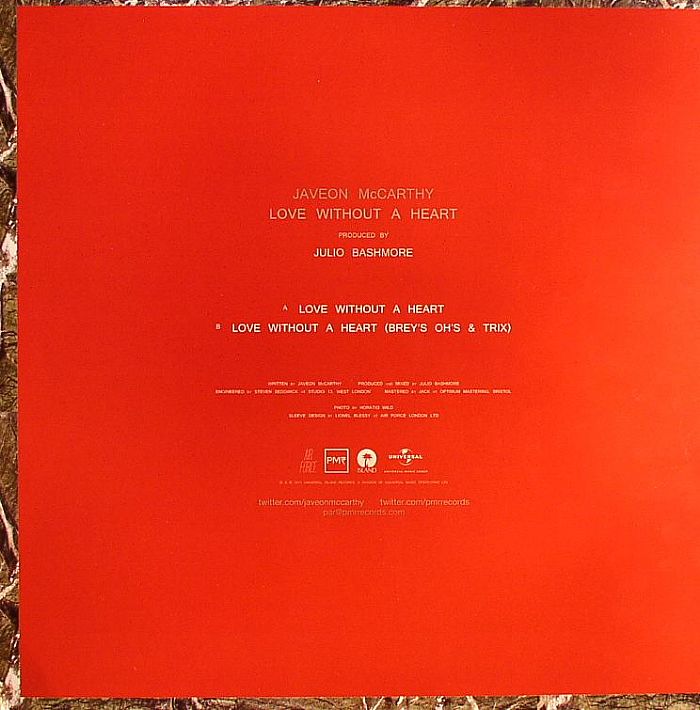 BASHMORE, Julio feat JAVEON McCARTHY - Love Without A Heart