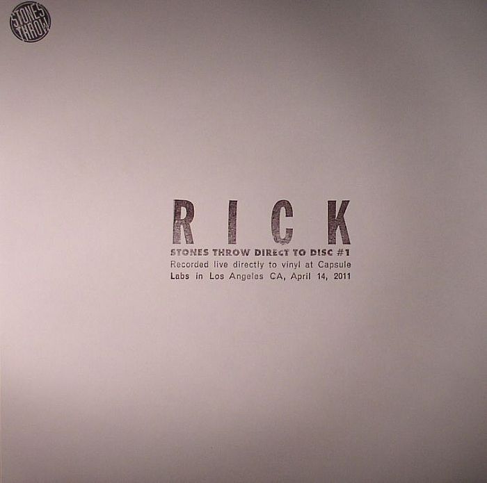 RICK - Rick Direct To Disc Recorded Live At Capsule Labs In Los Angeles CA April 14th 2011