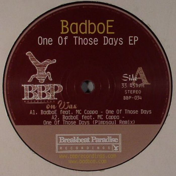 BADBOE - One Of Those Days EP