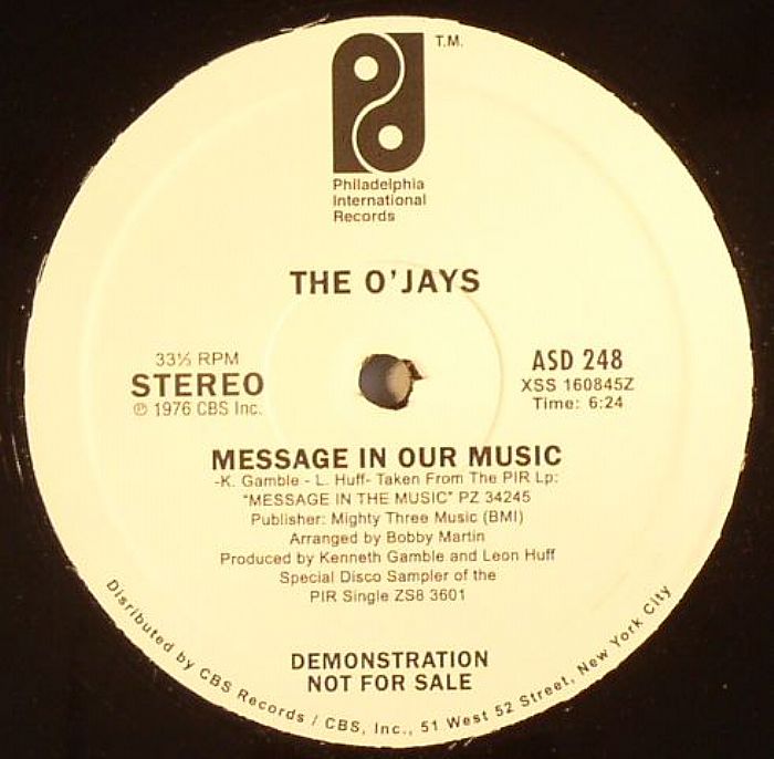 O'JAYS, The - Message In Our Music