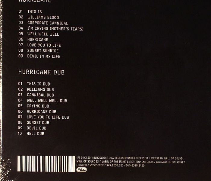 JONES, Grace - Hurricane/Dub