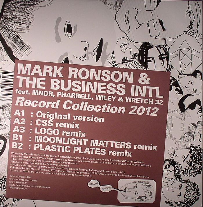 RONSON, Mark/THE BUSINESS INTL feat MNDR/PHARRELL/WILEY/WRETCH 32 - Record Collection 2012